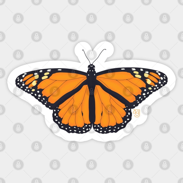 Monarch Butterfly Sticker by Mayfully